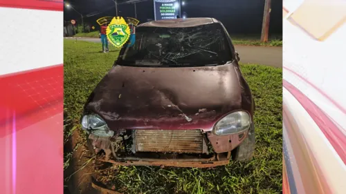 Condutor perdeu o controle da direção no km 75