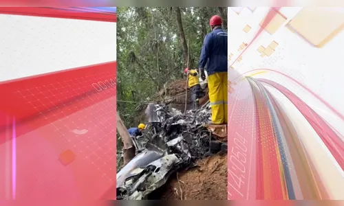 Avião de pequeno porte cai em SC e deixa duas pessoas mortas