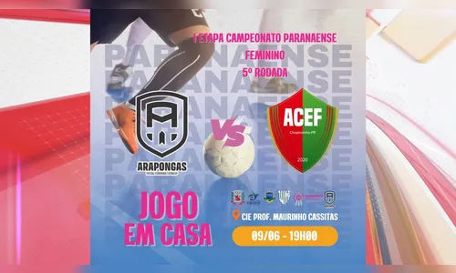 Equipe feminina de Futsal disputa Campeonato Paranaense neste domingo