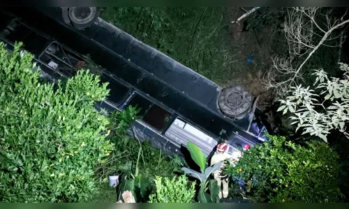 Acidente com ônibus na PR-092 assusta moradores: “O pior que já vi”