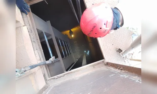 Trabalhador cai de 8 metros de altura e mobiliza Corpo de Bombeiros