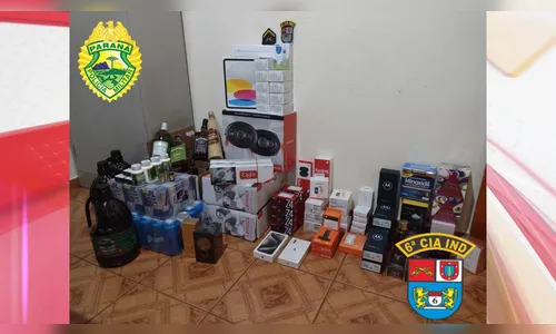 PM apreende produtos contrabandeados na PR-272 em Cruzmaltina