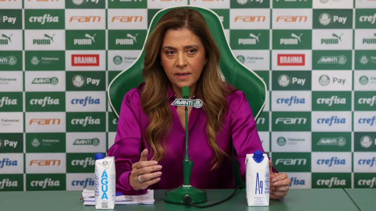 A presidente Leila Pereira, da SE Palmeiras
