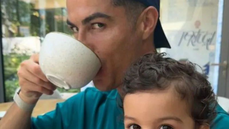 Cristiano Ronaldo e a filha, Bella Esmeralda
