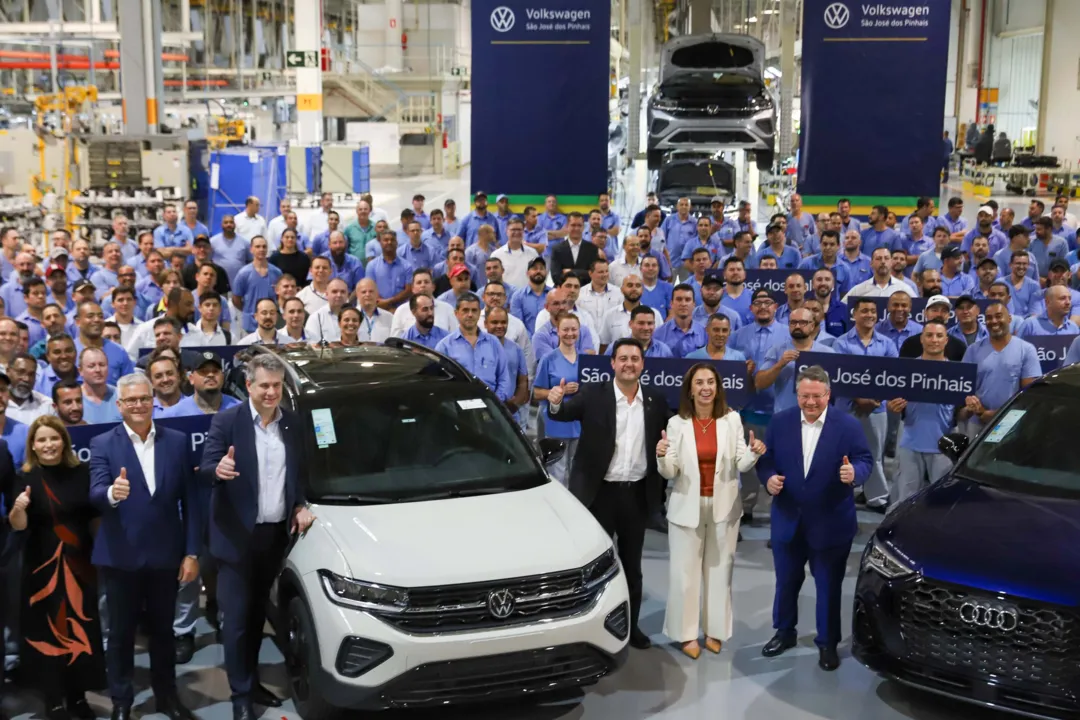 Em 25 anos de presença no Paraná, a empresa produziu 3 milhões de automóveis das marcas Volkswagen e da Audi, que também integra o portfólio do grupo