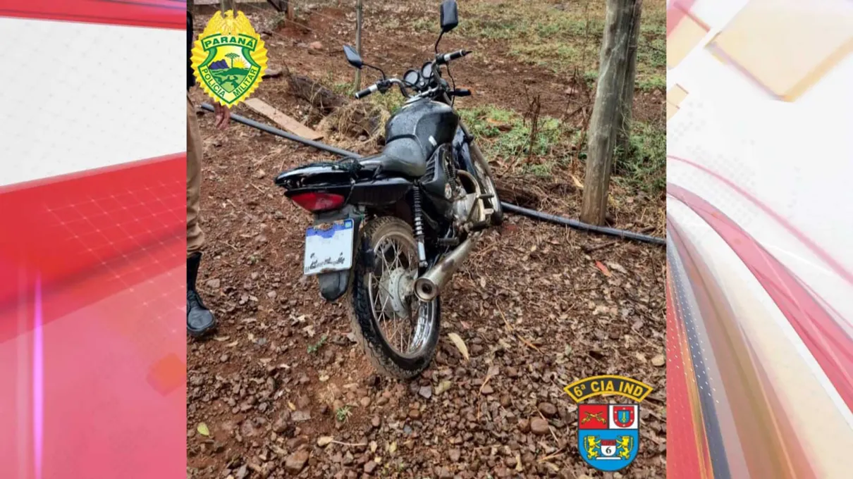 Moto foi encontrada em um sítio próximo à balsa da cidade