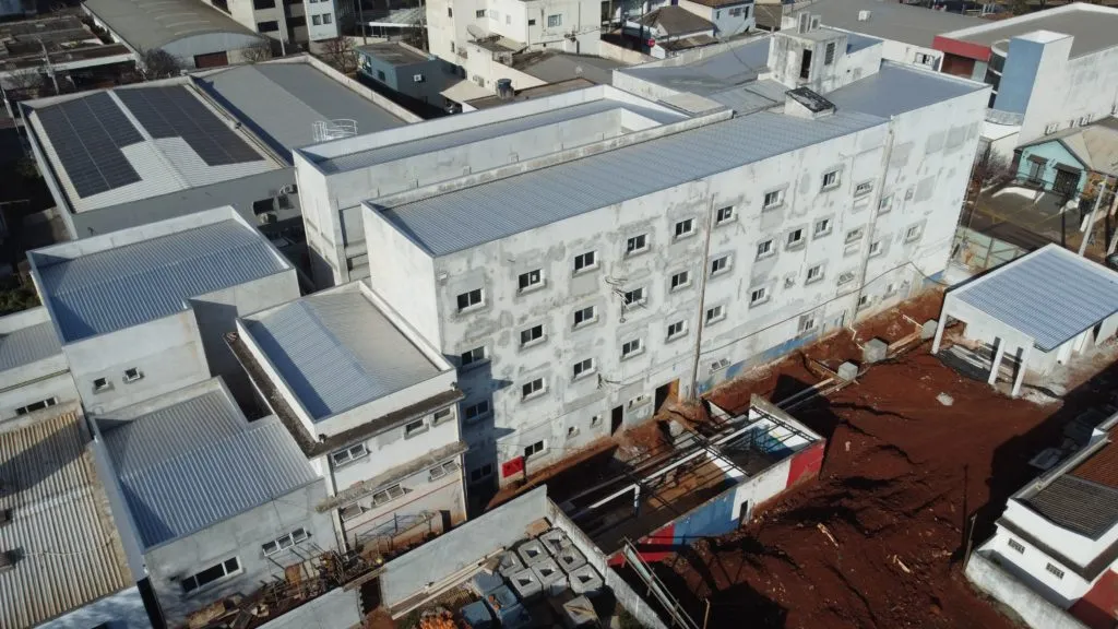 Obras do novo Hospital Municipal em Apucarana