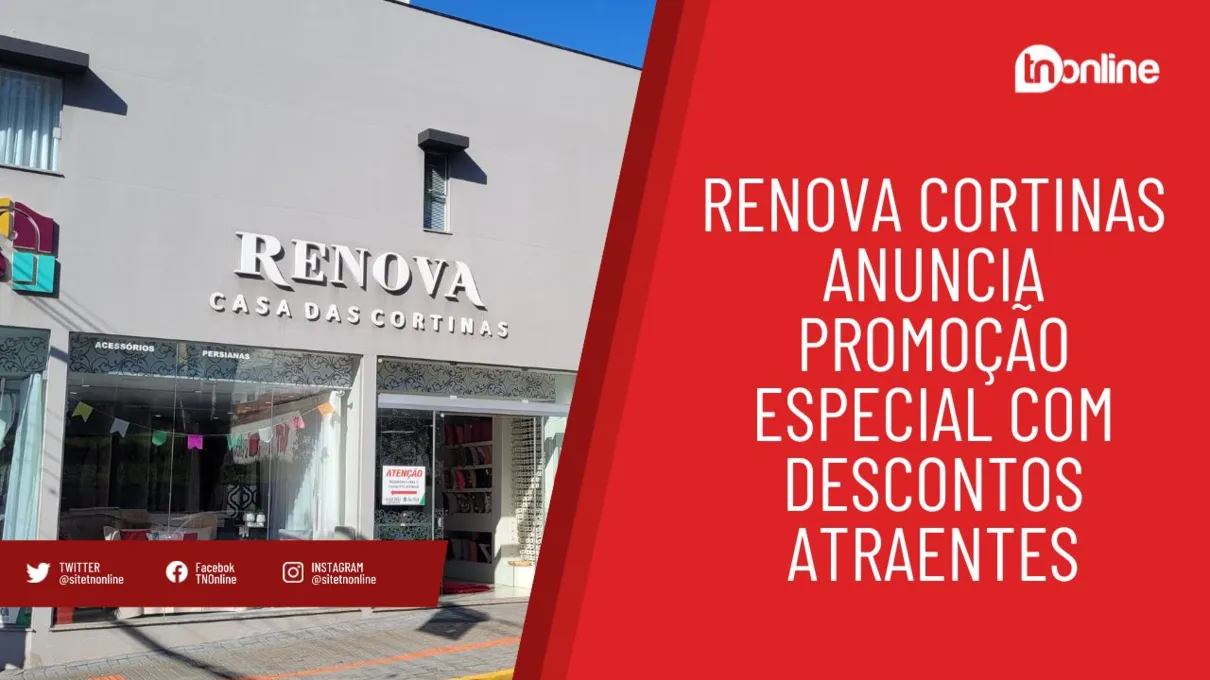 Renova Cortinas anuncia promoção especial com descontos atraentes