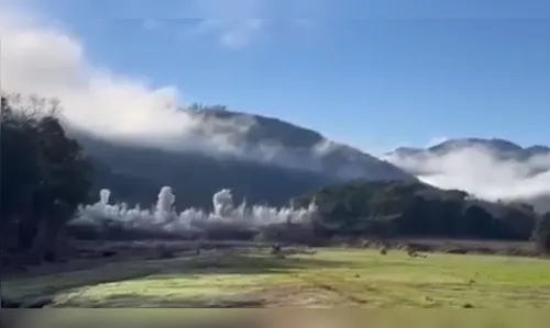 Vídeo mostra implosão de ponte histórica afetada pelas enchentes no RS