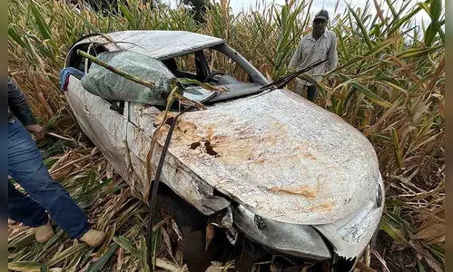 Jovem de Arapongas capota o carro na PR-650 em São João do Ivaí