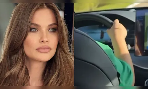 Andressa Suita compartilha vídeo do filho dirigindo nas redes sociais