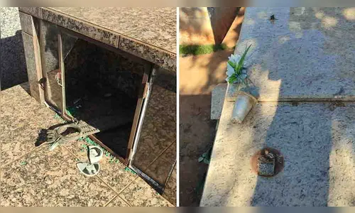 Cemitério de Borrazópolis é alvo de furto; 120 peças foram levadas