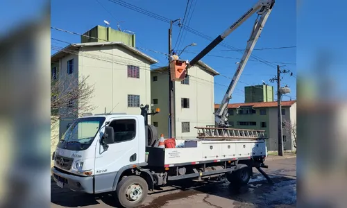 Luminárias de LED são implantadas em bairro de Apucarana