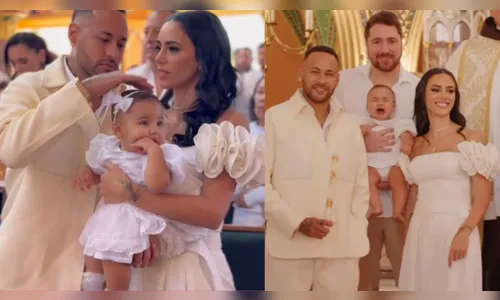Bruna Biancardi divulga imagens do batizado de sua filha com Neymar