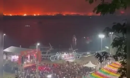 Incêndio se alastra no Pantanal durante festa de São João em Corumbá