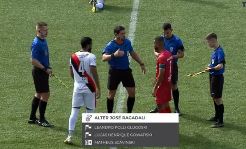 Equipes antes do apito inicial