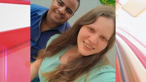 Felipe Aparecido, de 21 anos, e a esposa dele, Daise Rodrigues de 25