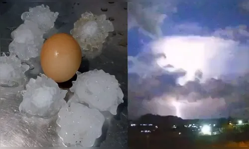 'Noite de terror': granizo do tamanho de ovos assusta moradores do RS