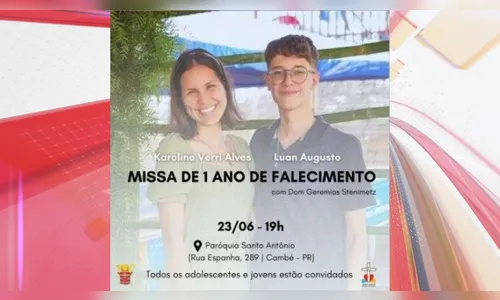 Missa de falecimento de vítimas de atentado em Cambé acontecerá dia 23