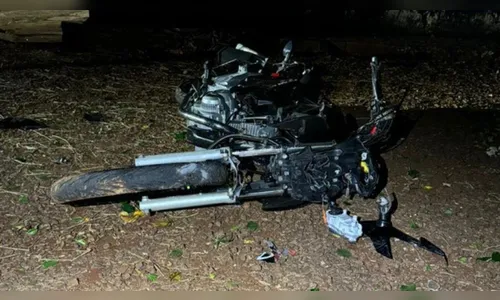 Ao tentar fugir da PM, motociclista bate contra árvore e morre