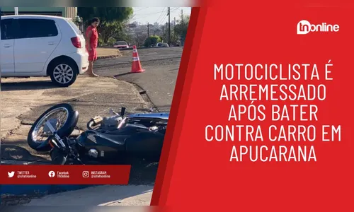 Motociclista morre no hospital após colisão em Apucarana; veja batida