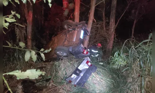 Jovem fica ferida em acidente de trânsito na PR-466 em Manoel Ribas