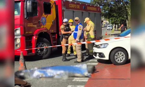 Pedestre é atropelado, cai e morre após engasgar com o próprio vômito