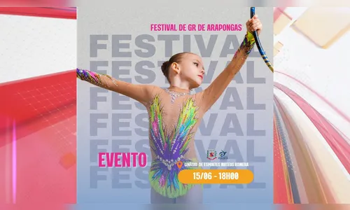 Arapongas recebe o Festival de Ginástica Rítmica neste sábado (15)