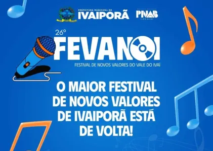 O festival de novos valores será no no Centro Cultural Olívia Hauptmann