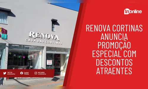 Renova Cortinas anuncia promoção especial com descontos atraentes