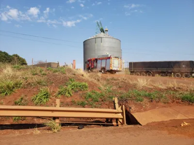 Trabalhador cai em silo em Marilândia do Sul; aeromédico é acionado