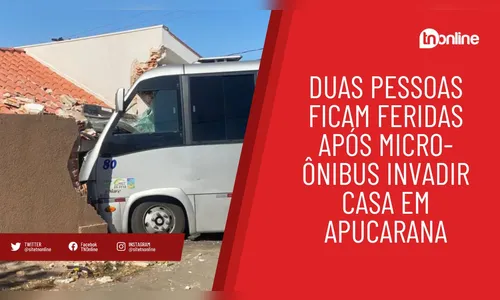 Vídeo mostra como ficou casa atingida por micro-ônibus em Apucarana