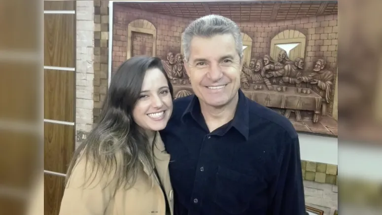 Camila e o sogro Sergio do Cristma