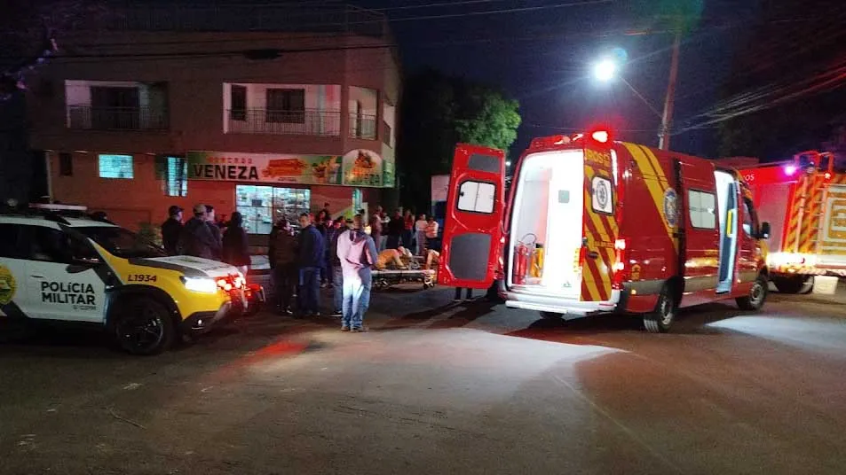 A colisão aconteceu por volta das 18h20, na Av. Maranhão cruzamento com a Rua Emílio Ganzert