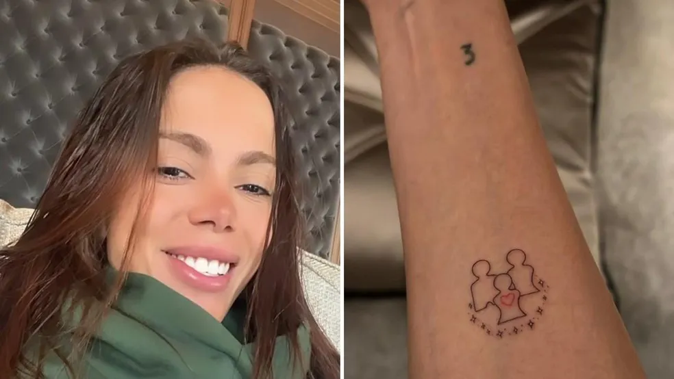 A nova tatuagem foi feita nesta última sexta-feira (5)