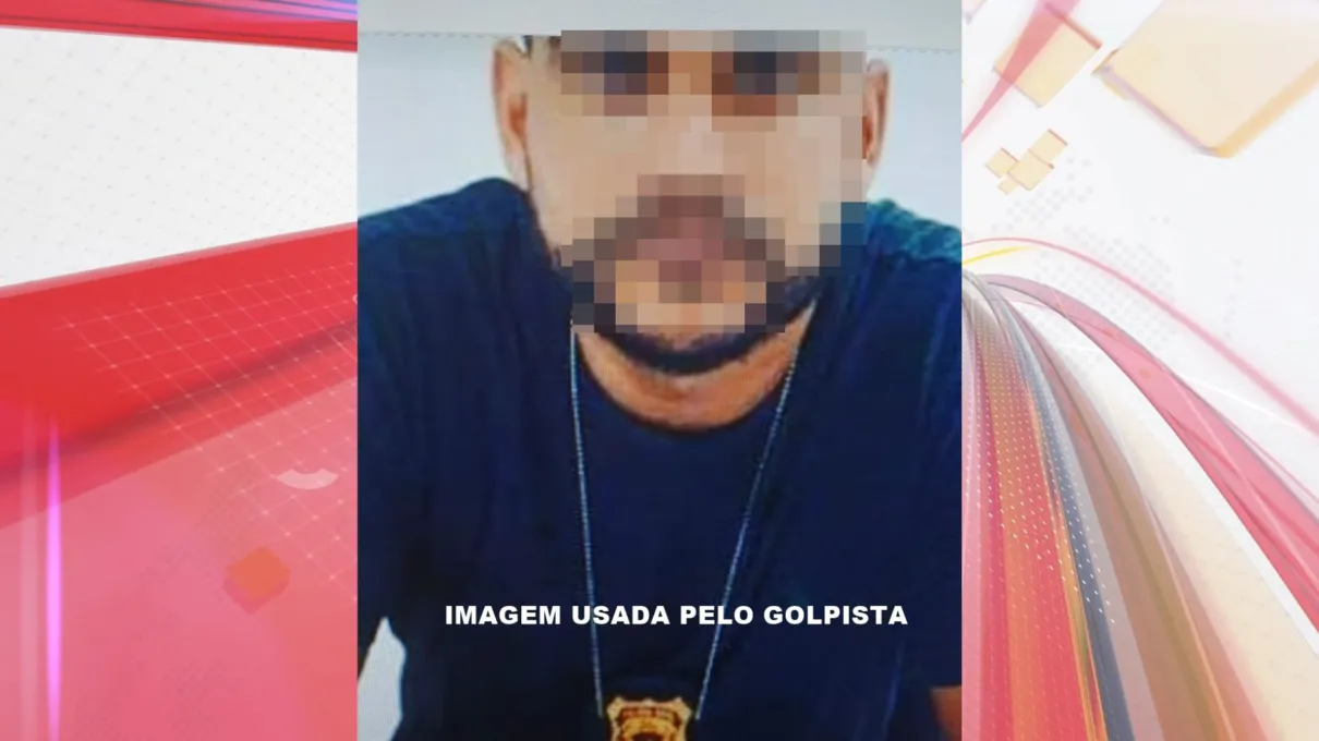 Golpistas usavam foto fake de delegado