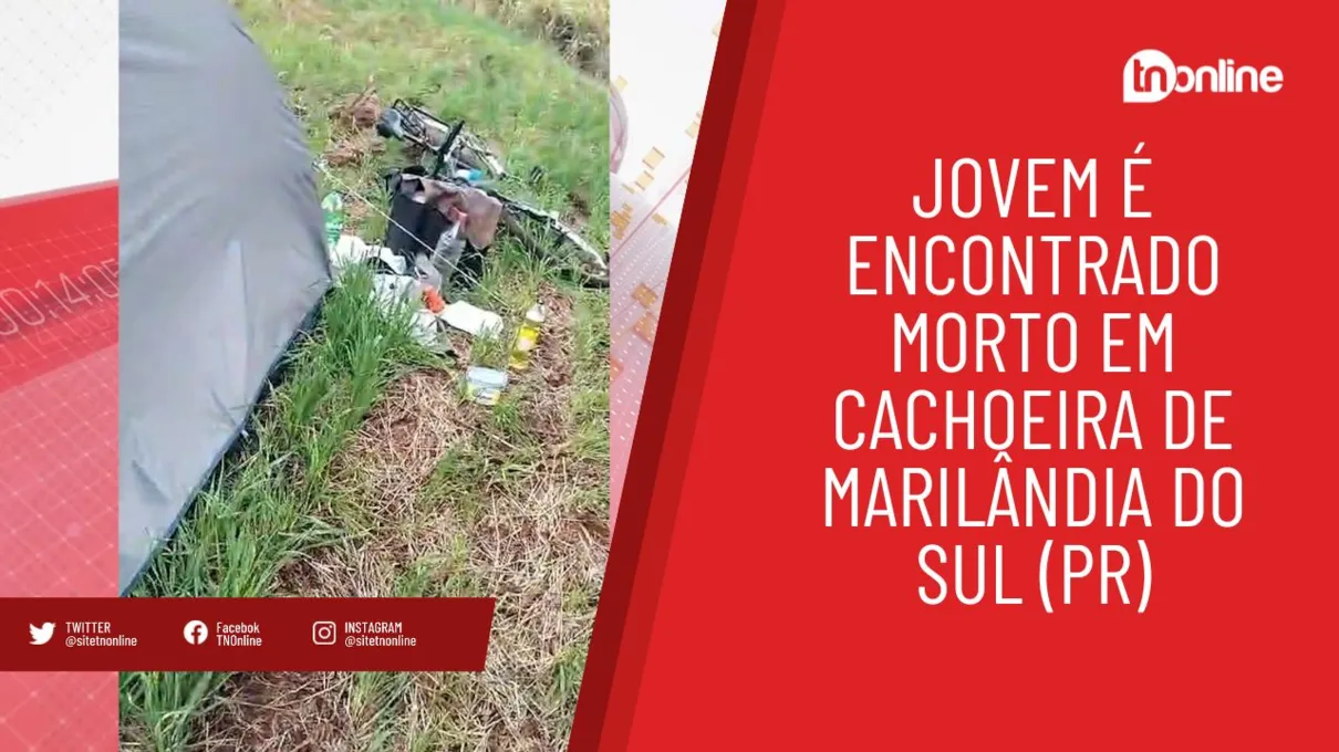 Jovem é encontrado morto em cachoeira de Marilândia do Sul (PR)