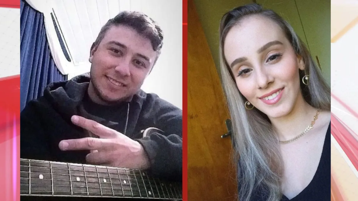 Luiz Arthur Bach Xavier, de 23 anos, e Rubiane Aparecida Mayer, de 22