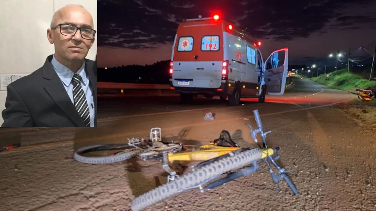 Morre o ciclista que foi atropelado na BR-376 em Apucarana