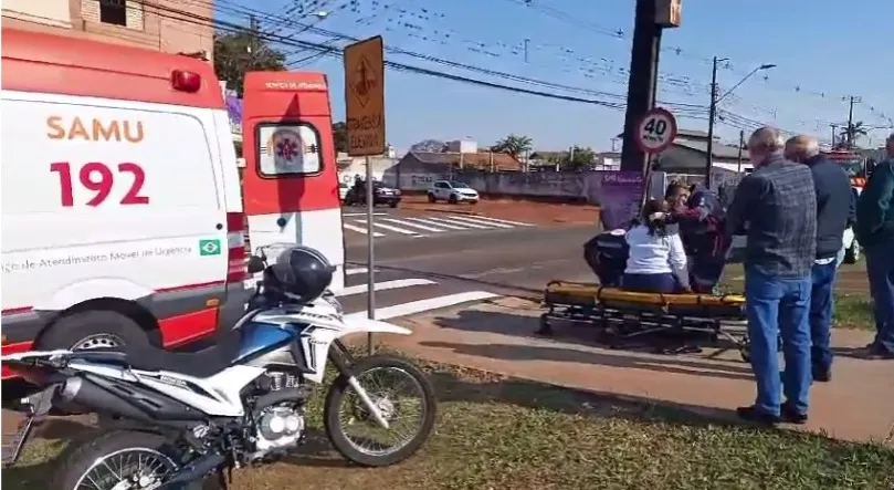 O acidente ocorreu na Rua Rouxinol