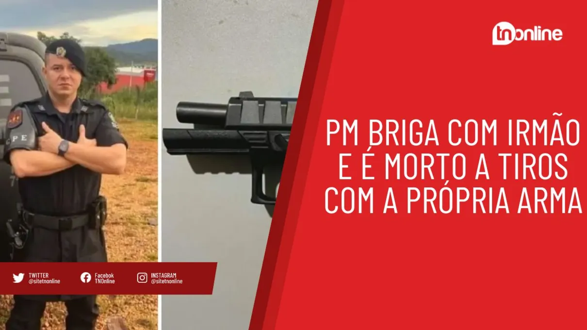 PM briga com irmão e é morto a tiros com a própria arma