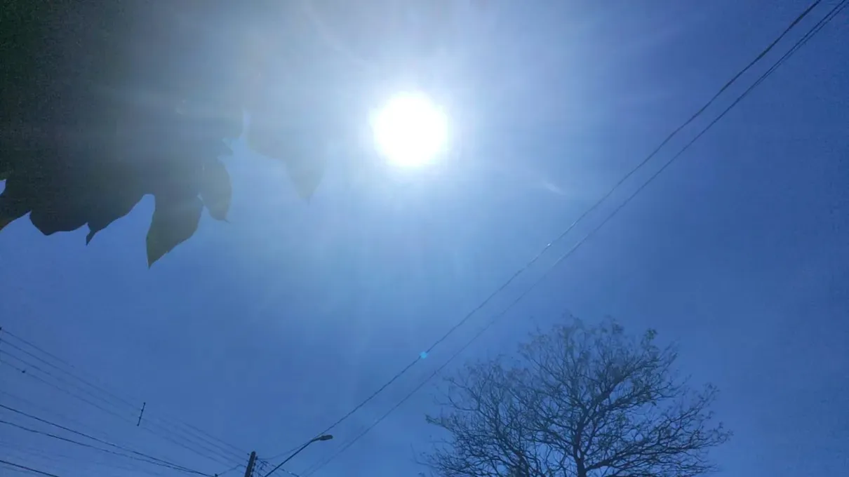 Temperaturas máximas ficarão acima de 25 graus nos próximos dias em Apucarana