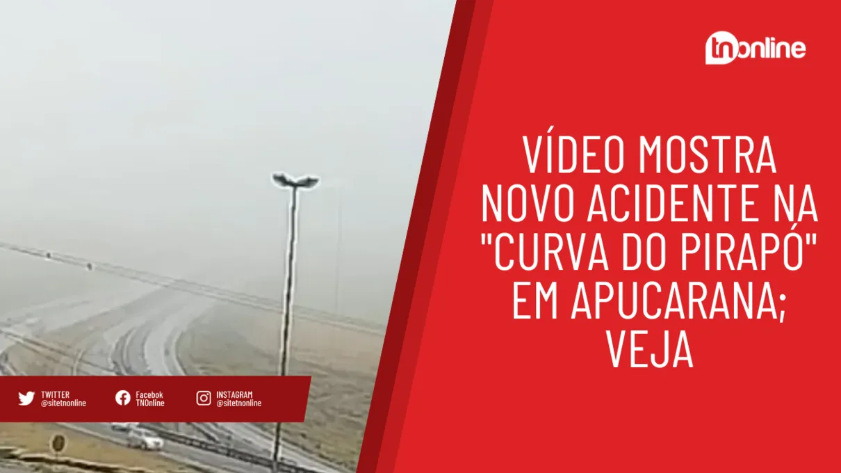 Vídeo mostra novo acidente na "curva do Pirapó" em Apucarana