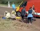 Motociclista sofre ferimentos após queda de moto em Jardim Alegre
