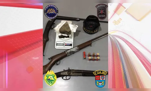 Polícia Militar apreende drogas e armas de fogo em Ariranha do Ivaí