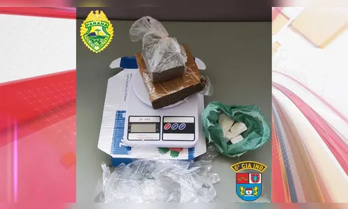 PM apreende maconha e cocaína e prende suspeito em Grandes Rios