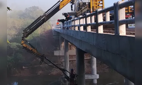 Avança a reforma de ponte em rodovia de Santo Antônio da Platina