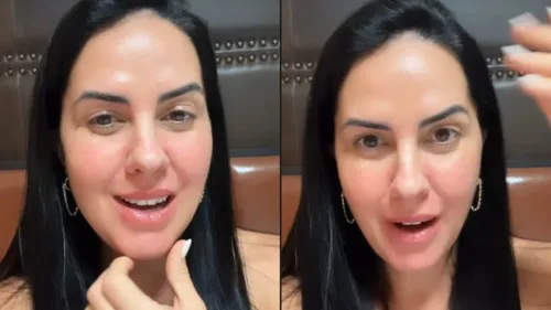 A influenciadora Graciele Lacerda usou as redes sociais para compartilhar novos relatos sobre sua gestação