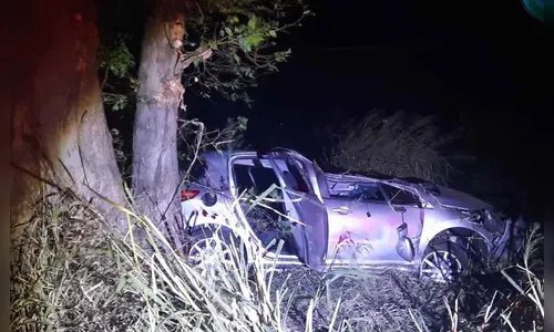 Motorista morre e passageira fica ferida em acidente na PR-340