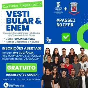 As inscrições seguem abertas até o dia 21 de julho